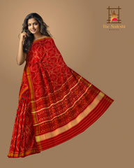 Red Manekchowk Patola Saree