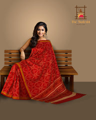 Red Manekchowk Patola Saree