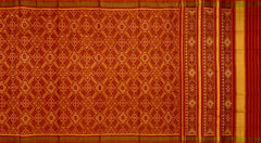 Orange Red Manekchowk Patola Saree