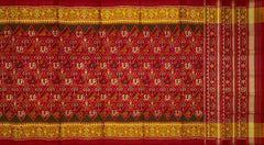 Red Maroon Nari Kunjar Patola Saree