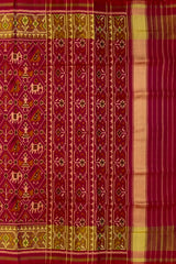 Red Pink Nari Kunjar Patola Saree