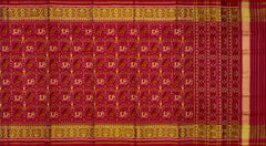 Red Pink Nari Kunjar Patola Saree