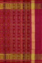 Red Pink Chanda Bhat Patola Saree