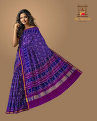 Jamun Color Chanda Bhat Patola Saree