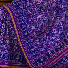 Jamun Color Chanda Bhat Patola Saree