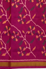 Pink Single Ikat Rajkot Patola Saree