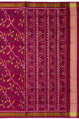 Pink Single Ikat Rajkot Patola Saree