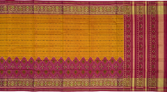 Pink Chanda Bhat Single Ikat Rajkot Patola Saree