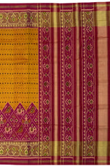 Pink Narikunjar Single Ikat Rajkot Patola Saree