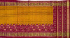 Pink Narikunjar Single Ikat Rajkot Patola Saree