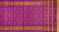 Baby Pink Single Ikat Rajkot Patola Saree