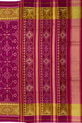 Rani Pink Single Ikat Rajkot Patola Saree