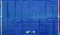 Green Blue Daliyabhat Border Pallu Ghughro (LP) Single Ikat Rajkot Patola Saree