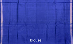 Royal Blue Daliyabhat Border Pallu Ghughro (LP) Single Ikat Rajkot Patola Saree