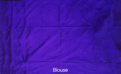 Violet and Blue Casual Pochampalli Saree