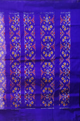 Violet and Blue Casual Pochampalli Saree