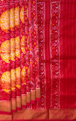 Red Navaratna Special Pochampalli Saree