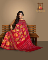 Red Navaratna Special Pochampalli Saree