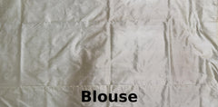 Cream Pochampally Ikat Saree with Matching Cream Border and Pallu