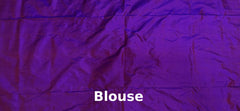 Purple Pochampally Ikat Saree with Matching Purple Border and Pallu